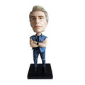 Stock Body Casual Say What? Male Bobblehead